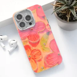 Maska za telefon Painting Flower za iPhone 16, Zelena