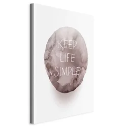 shumee Slika - Keep Life Simple (1-delna) navpična