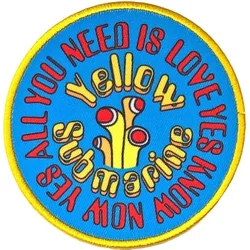 The Beatles Yellow Submarine AYNIL Circle Našitek za šivanje