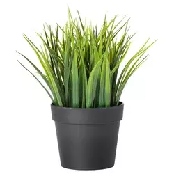 FEJKA Veštačka biljka u saksiji, unutra/spolja trava, 9 cm