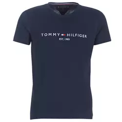 Tommy Hilfiger Majice s kratkimi rokavi TOMMY FLAG HILFIGER TEE Modra