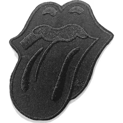 The Rolling Stones Classic Tongue Black Našitek za šivanje Black