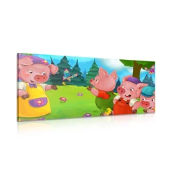 Slika trije prašički - 100x50
