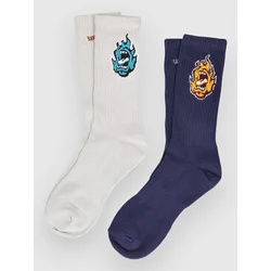 Santa Cruz Screaming Mini Flame 2 Pk Socks multi