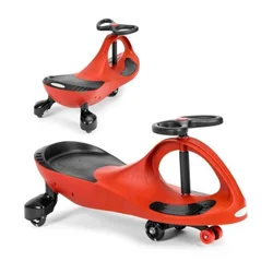 Eco Toys Guralica za decu Wiggle sa Led točkovima, Crveni