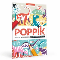 POPPIK Poster za bojenje: Dinosaurusi