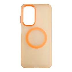 Silikonska futrola Magsafe FLURO COLOR Samsung A56 NARANDŽASTA