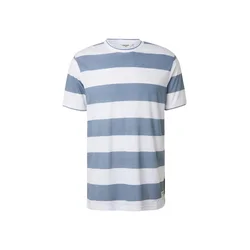 INDICODE JEANS Majica Aringa temno modra/bela