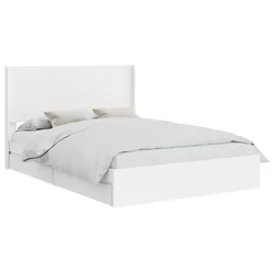 Vidaxl Posteljni okvir s skladiščem in naslonom za glavo 3 pcs