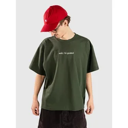 A.LAB Wait IM Goated Cropped moška majica forest green