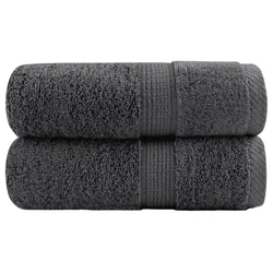 Premium ručnici za pranje SOLUND 2 kom. antracit 30x30 cm 600 g/m2