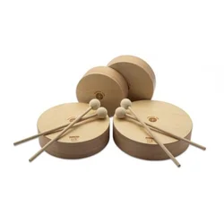 Set lesenih bobnov Natural Rohema