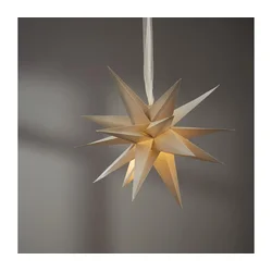 Eglo 411566 - Božićna dekoracija DECEMBER zvezda 35 cm bež