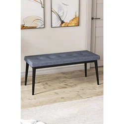 Hanah Home klupa Pera Bench, 105 cm, dimljeno / crna