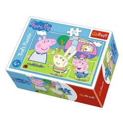 Trefl Mini PUZZLE 54 elementy ŚWINKA PEPPA PIG Kemping