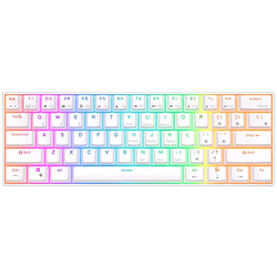 Royal Kludge RK61 RGB Mechanical Keyboard, Red Switch (White)