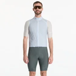 Telovnik Rapha Mens Brevet Element Wind Gilet Ice/ Silver M