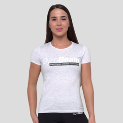 GymBeam Women‘s Strong Tomorrow T-shirt Grey
