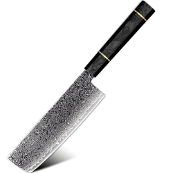 Damaskasti kuhinjski nož TS-37450 - Nakiri / Crna KP37450
