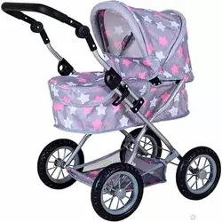 Kolica za lutke First Star Grey Pink 634444