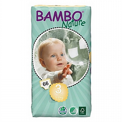 Bambo Nature pelene, vel. 3, 4-8 kg, 52 kom