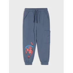 Sinsay - Pamučne jogger pantalone Spider-Man - indigo