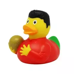 Lilalu Patkica - Football Star - Rubber Duck - green