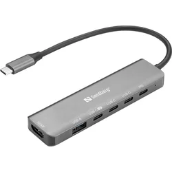 shumee Priklopna postaja Sandberg 136-77 USB-C siva