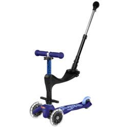 Micro MINI DELUX PLUS 3u1 Dečiji trotinet, LED, Plavi