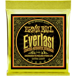Ernie Ball 2558 Everlast Extra Light Coated 80/20 Bronze žice za akustičnu gitaru