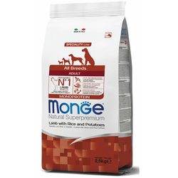 Monge Hrana Za Pse, Jagnjetina, Za Odrasle Pse Svih Rasa, Adult, 2.5kg