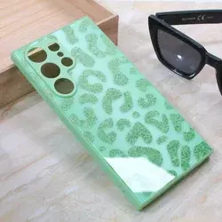 Maska za mobilni telefon Samsung Galaxy S24 Ultra SHINY GLASS, Svetlozelena