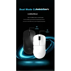 VGN Bežični miš PAW3395, 2.4GHz, USB, Crni