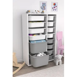 HANAH HOME Višenamenska polica Rine 2D4K8U White Grey