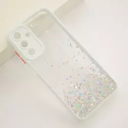 Maska Frame Glitter za Samsung A25 5G/ A256B bela