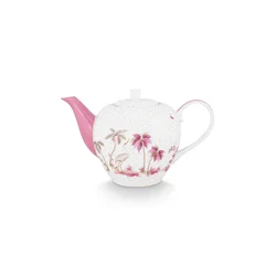 Pip Studio Vrč za čaj Jolie Dots Gold Pink 1,6 L