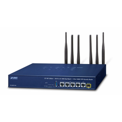 Planet VR-300FW-NR 5G NR Cellular + Wi-Fi 6 AX1800 Dual Band + 1-Port 1000X SFP VPN Security Router and AP Controller (Sub-6 5G NR Global Band, compatible with 4G LTE, 1 SIM Card Slot, 1800Mbps 802.11