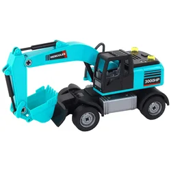 Bager DIY Kit Modra gradbena vozila Dryl Rig Prijemalnik