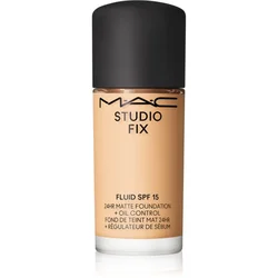 MAC Cosmetics Studio Fix Fluid SPF 15 24HR Matte Foundation + Oil Control Mini matirajoči tekoči puder SPF 15 odtenek NC15 15 ml