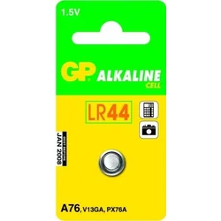 GP Alkaline Battery LR44 1.5V 1 pc