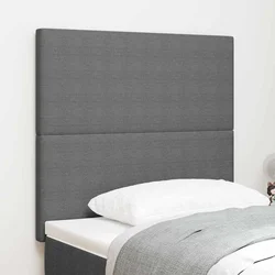 LED glava kreveta Svijetlo siva 90 cm Kordura tekstil