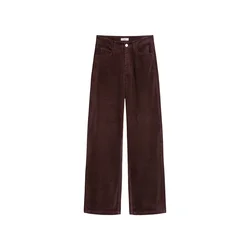 Marc OPolo DENIM Hlače Tomma temno rjava