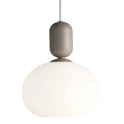 Nordlux - Luster na sajli NOTTI 1xE27/40W/230V siva