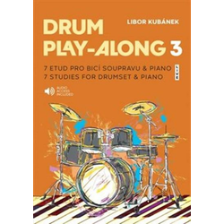 KUBANEK:DRUM PLAY-ALONG 3 + AUDIO ACCESS 7 STUDIES FOR DRUMSET & PIANO