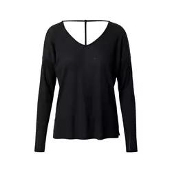 Nike YOGA POINTELLE WO LONG-SLEEVE TOP, ženska majica dug rukav za fitnes, crna CZ9186