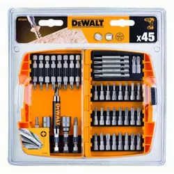 DeWalt 45-delni set vijačnih nastavkov z adapterji (DT71572)