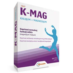 Inpharm K-MAG kalijum i magnezijum, 30 kapsula