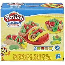Play-Doh: Kitchen Creations Taco Time igralni komplet s 4 plastelinami - Hasbro
