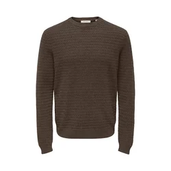 Only & Sons Pulover ONSLoui rjava