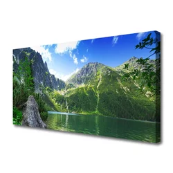 tulup.si Slika na platnu Mountain lake nature 100x50 cm